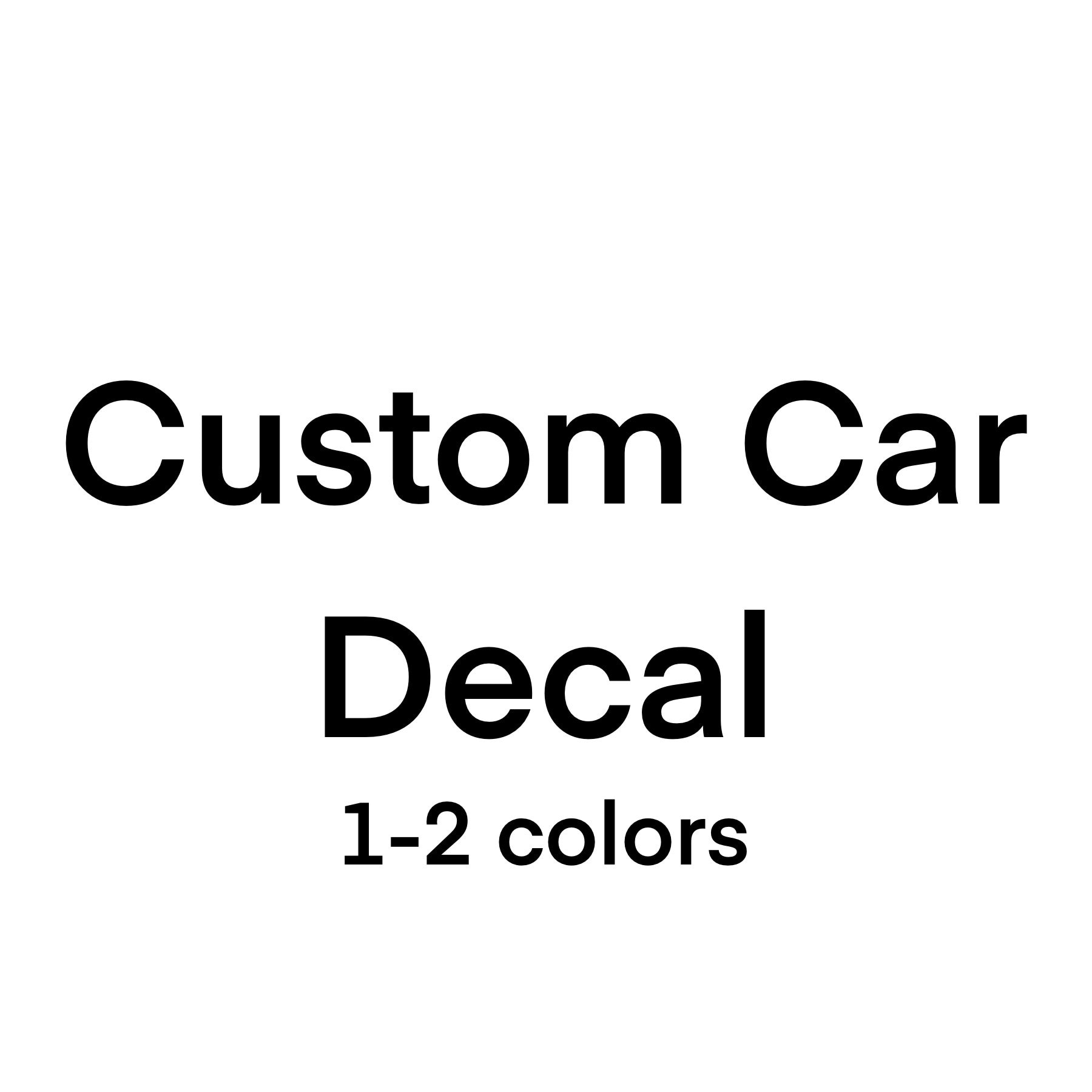 Custom Car Decal Etsy