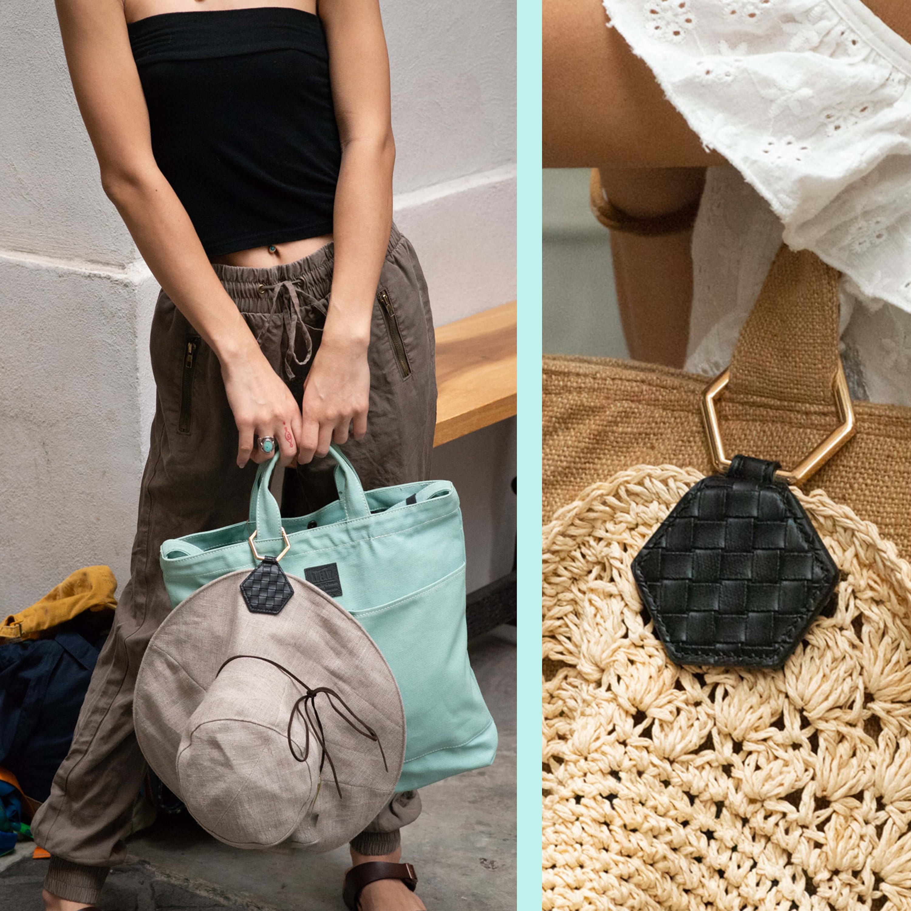 Hat Clip for Travel Secure to Your Bag Purse or Luggage to Carry Your Hats Safely Black