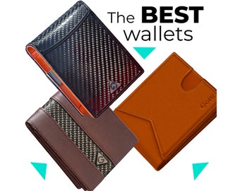 Genuine Leather RFID Blocking Bifold Wallet with ID Window