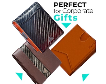 Genuine Leather RFID Blocking Bifold Wallet, 8 Card Slots