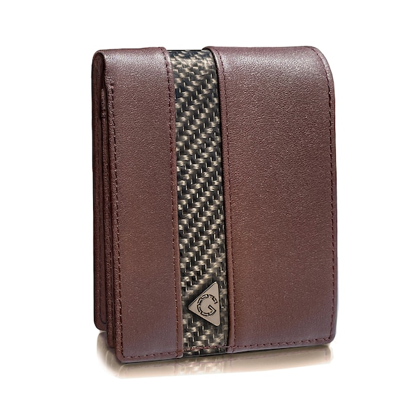 Mens Bifold Wallet With 2 Id Windows Etsy