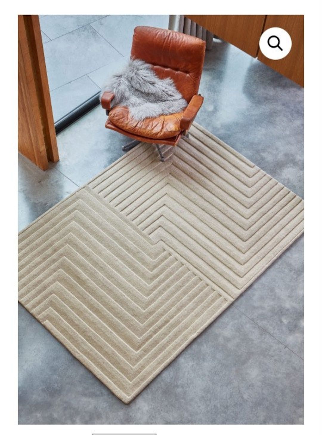 Home Decor Scandinavian New Zealand Wool High Low Cut Pile Office Decor Area Rug Living Room