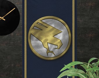GDI Flag - Global Defense Initiative - Retro Command & Conquer Banner - RTS - TTRPG Inspired Wall Art - Gamer Room Decor