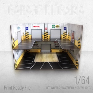 Toy Car Storage For 24 Cars | 1:64 Car Shelf | Print Ready Files