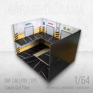 Toy Car Storage For 24 Cars | 1:64 Car Shelf | Laser Cut Files