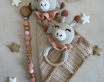 Pinza para chupete personalizada - Pinza para chupete personalizada - Jirafa de peluche