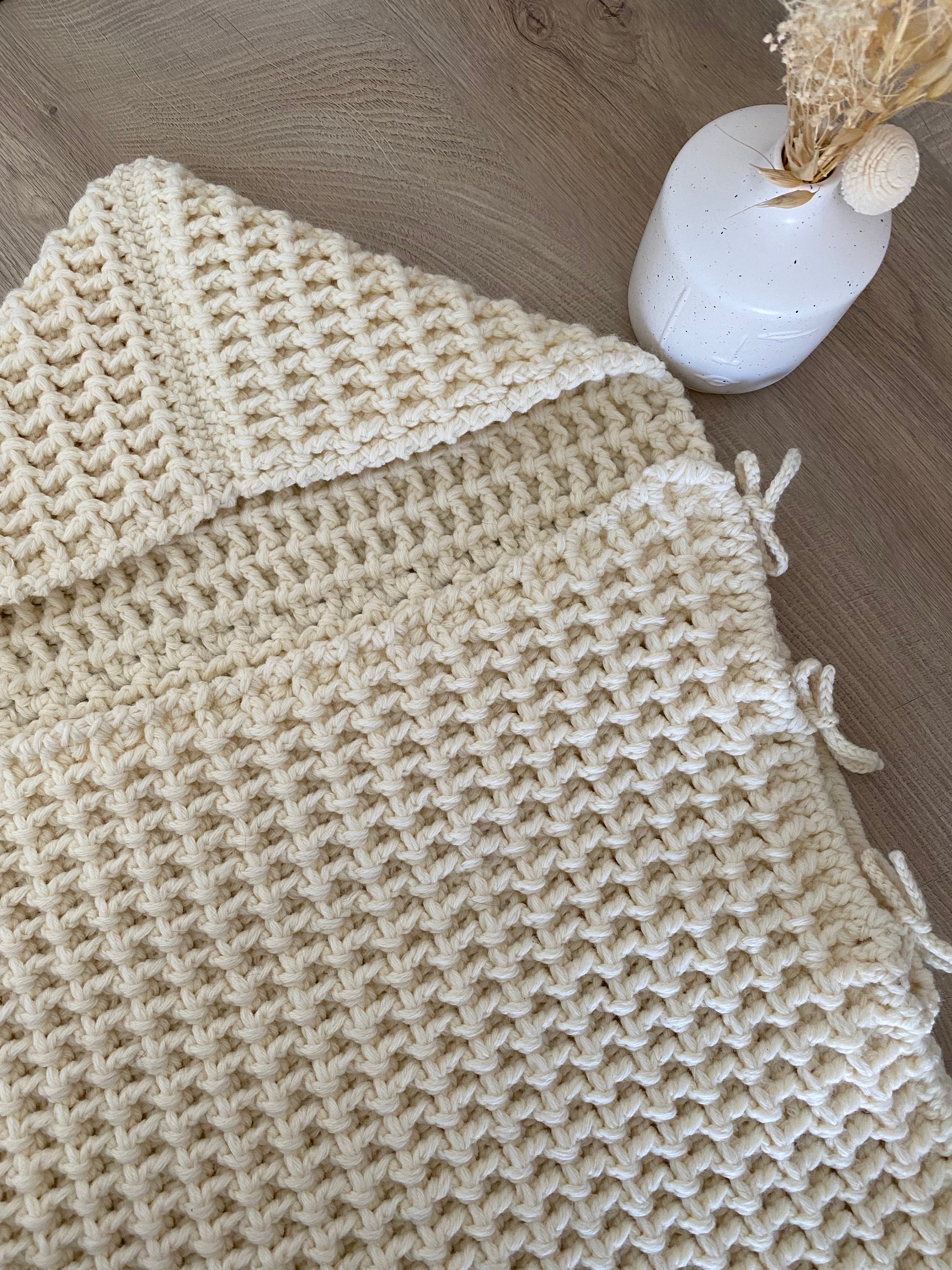 Nid d'ange Naissance Au Crochet/Bébé Laine Fait Main