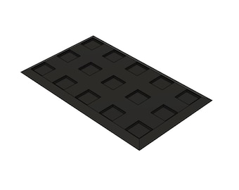 Magsteel Skirmish 25mm: Skirmish formation movement tray for square 25mm bases