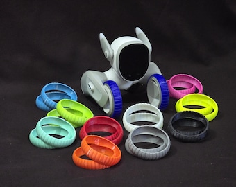 Loonelli Wide: Cubiertas protectoras para ruedas delanteras que reducen el ruido para el robot mascota Loona