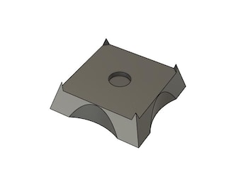 Adaptapods round singles: round 28mm to square 25mm adapter bases in bulk for miniature games / wargaming / rank & flank