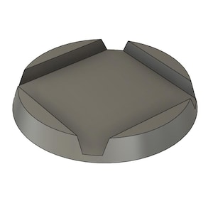 Adaptapods square to round: 30mm square to 40mm round base adapter for miniature games / wargaming / rank & flank