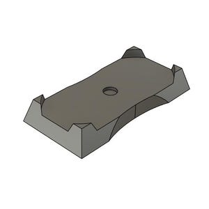 Adaptapods oval singles: oval 35x60mm to rectangle 30x60mm adapter bases in bulk for miniature games / wargaming / rank & flank