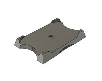 Adaptapods oval singles: oval 52x90mm to rectangle 50x75mm adapter bases in bulk for miniature games / wargaming / rank & flank