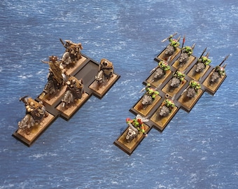 Adaptapods wedge: 25x50mm to 30x60mm lance formation adapter movement tray for miniature games / wargaming / rank & flank