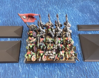 Verplaatsingstrays voor 25 mm-bases, gebruikt in miniatuurspellen / wargaming / rank & flank
