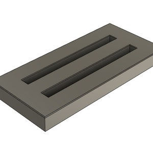 Rectangular 25x50mm slotta bases, magnet ready
