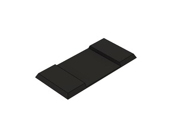 Adaptapods MagSteel rectangular: 50x50mm to 50x100mm adapter movement tray for miniature games / wargaming / rank & flank