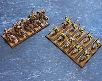 Adaptapods cavalry: 25x50mm to 30x60mm adapter movement tray for miniature games / wargaming / rank & flank