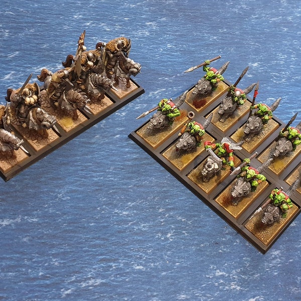 Adaptapods cavalry: 25x50mm to 30x60mm adapter movement tray for miniature games / wargaming / rank & flank