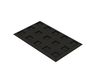 Magsteel Skirmish 20mm: Skirmish formation movement tray for square 20mm bases