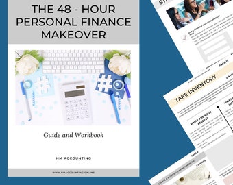 48 Hour Personal Finance Makeover, Money Makeover, Personal Finance, Money Mindset, Workbook, Mindset