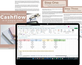 Control Your Business Cashflow Guide | 5 Simple Steps to Manage Cash Flow | Small Business Finance Tool | Digital Download