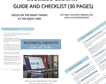 Business Growth Guide and Checklist for small business owners, Business Growth Guide, Small business owner growth guide