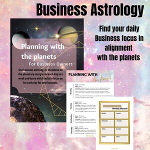 Astrología, AstroPlanificación, Planificación Semanal para Empresarios y Emprendedores utilizando Alineación Planetaria, Planificación Semanal con el cosmos