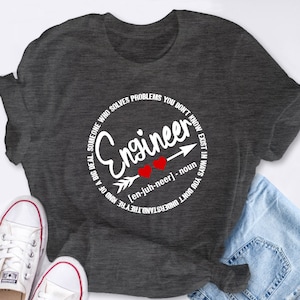 Engineer Noun Shirt, Engineer Definition Tee, Mechanical Engineer Shirt, Engineer Gift, Gift For Engineer, Engineer Graduation,Gifts For Him