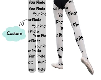 Custom Personalised Tights Bottoms: Create Your Own Photo Pattern Gifts Pantyhose