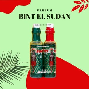 Bintou Bint El Sudan Red and Green Perfume - 45g x 2 (Content 12ml x 2)