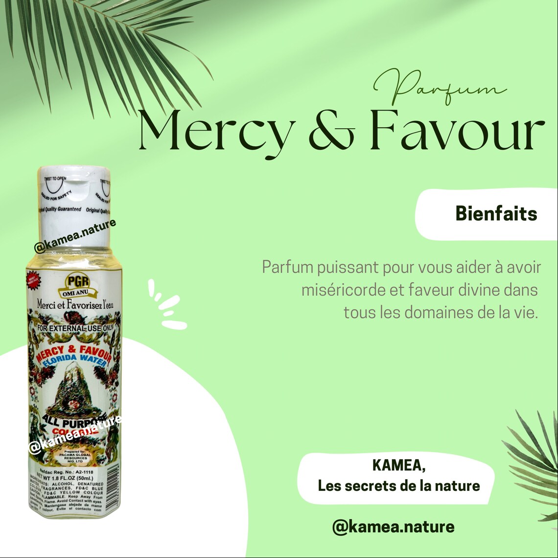 Mercy and Favour Perfume Florida Water Perfume 50ml Etsy