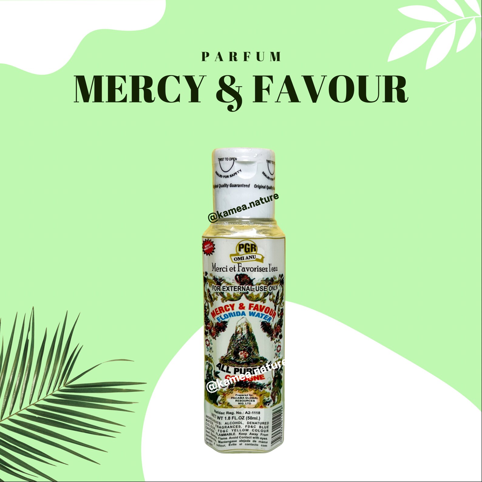 Mercy and Favour Perfume Florida Water Perfume 50ml Etsy