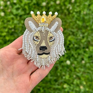 Lion Face Brooch