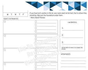 Be Intentional Day Planner - Downloadable