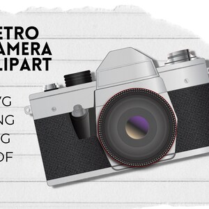 Cámara retro Svg Fotografía vintage Clipart Png, 70s, 80s & 90s Design Old School Nostalgia Throwback