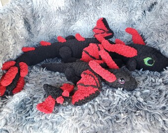 Crochet Dragon Plushie Pattern Bundle - Giant, Medium, Miniature (PDF Pattern)