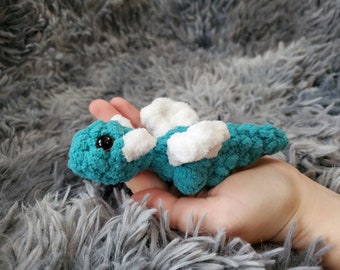 Miniature crochet toys, stuffed animals, party favors/gift, axolotl, snake, cats, triceratops, octopus, narwhal, dragon animal lover