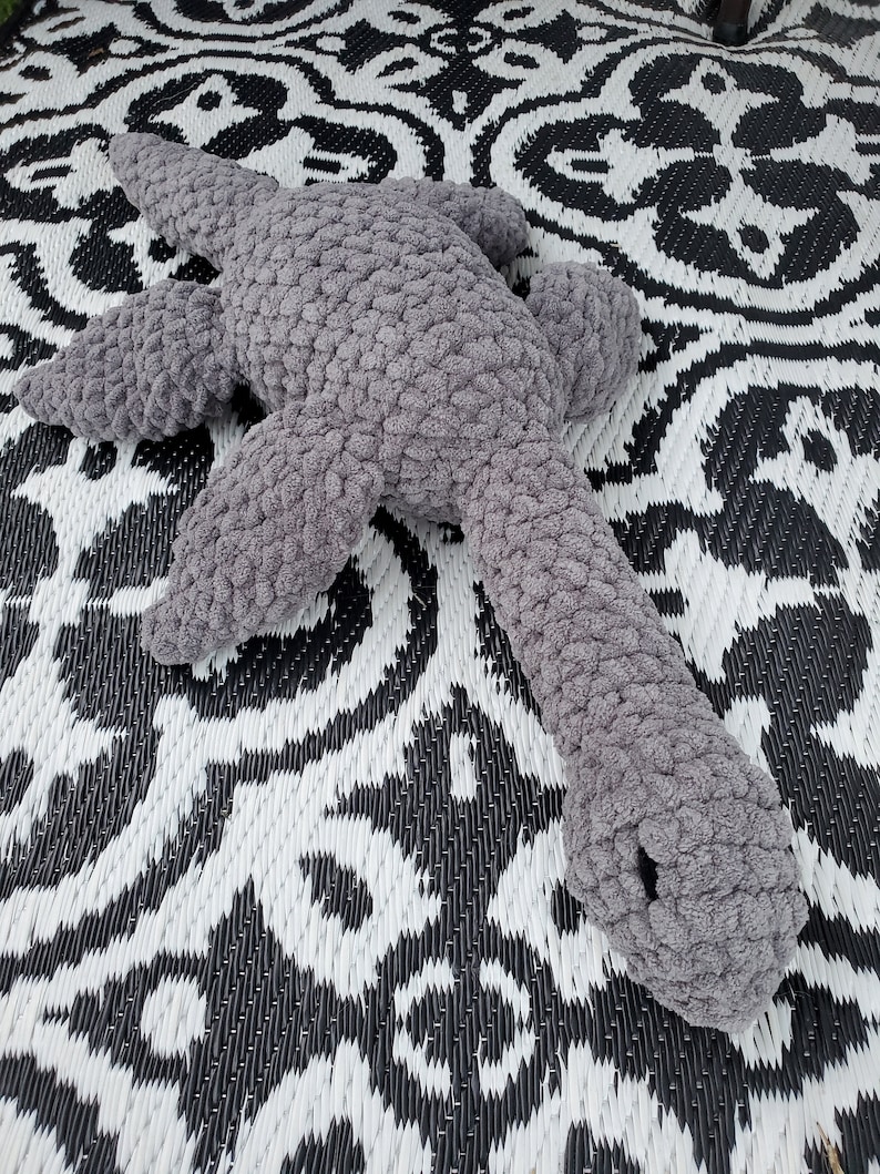 Plesiosaur crochet PATTERN ONLY, beginner, dinosaur image 1