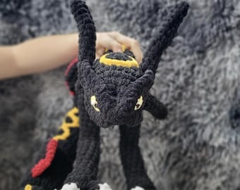 Shiny Chinese dragon, 5 ft long plush with option to make it posable