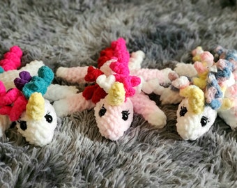 Crochet unicorns, plush, mythical horse, magical stuffed animal, unicorn lover