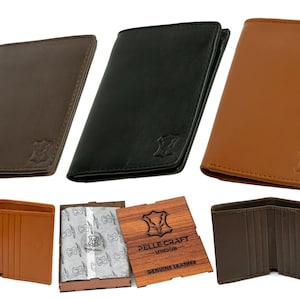 Portefeuille pour homme personnalisé, portefeuille en cuir véritable, cadeau d'anniversaire personnalisé pour petit ami, mari, papa, mari, cadeau de fête des pères