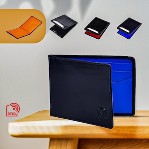 Porta carte personalizzato per uomo Porta carte di credito sottile Portafoglio in pelle Porta carte in pelle Porta carte Rfid per ragazzi Regalo di Natale per lui