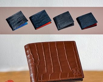 Personalised Wallet For Men Rfid Leather Wallet Men's Wallet Card Holder Christmas Gift For Him Anniversary , Birthday, Graduation Gift
