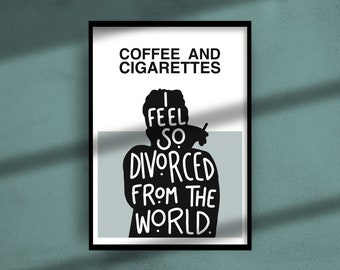 coffee and cigarettes poster (2004) ORIGINAL MOVIE - ROLLED - DOUBLE-SIDED Coffee And Cigarettes