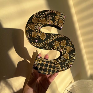 Carta de henna// Pintada a mano// Madera de alta calidad// Regalo
