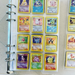 Complete mini 1e editie basisset Pokemon-geïnspireerde ruilkaarten, compleet met minimap (geen trainerkaarten) - in totaal 76 kaarten!