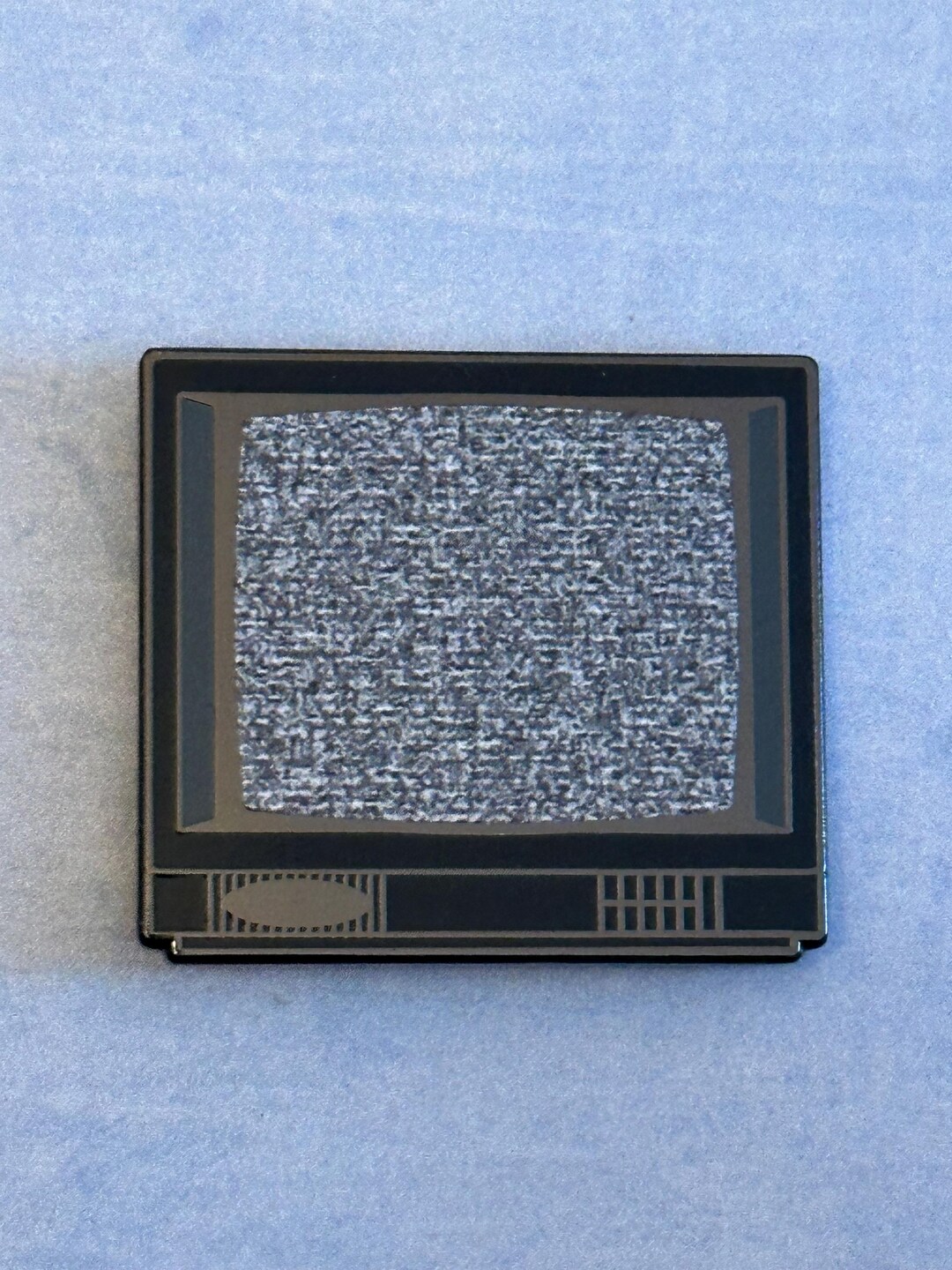 Tv Static Pin Television Black and White Static Lapel Pin: 90s TV Nostalgia - Enamel ...