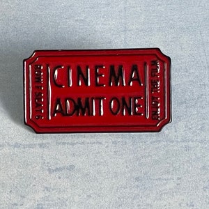 80er 90er Jahre Vintage Emaille Pin Anstecknadel Kind Vintage Kino Karte Kino Karte 30 40 Geburtstag Geschenk Geschenk