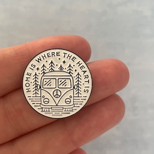 Camper Van Enamel Pin: Adventure Travel Gift